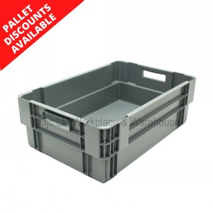 Standard Euro Box 60cm Solid Sides & Base 40 Litre